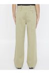 BURBERRY-OUTLET-SALE-Baggy pants in cotton-ARCHIVIST