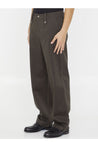 Burberry-OUTLET-SALE-Baggy pants in cotton-ARCHIVIST