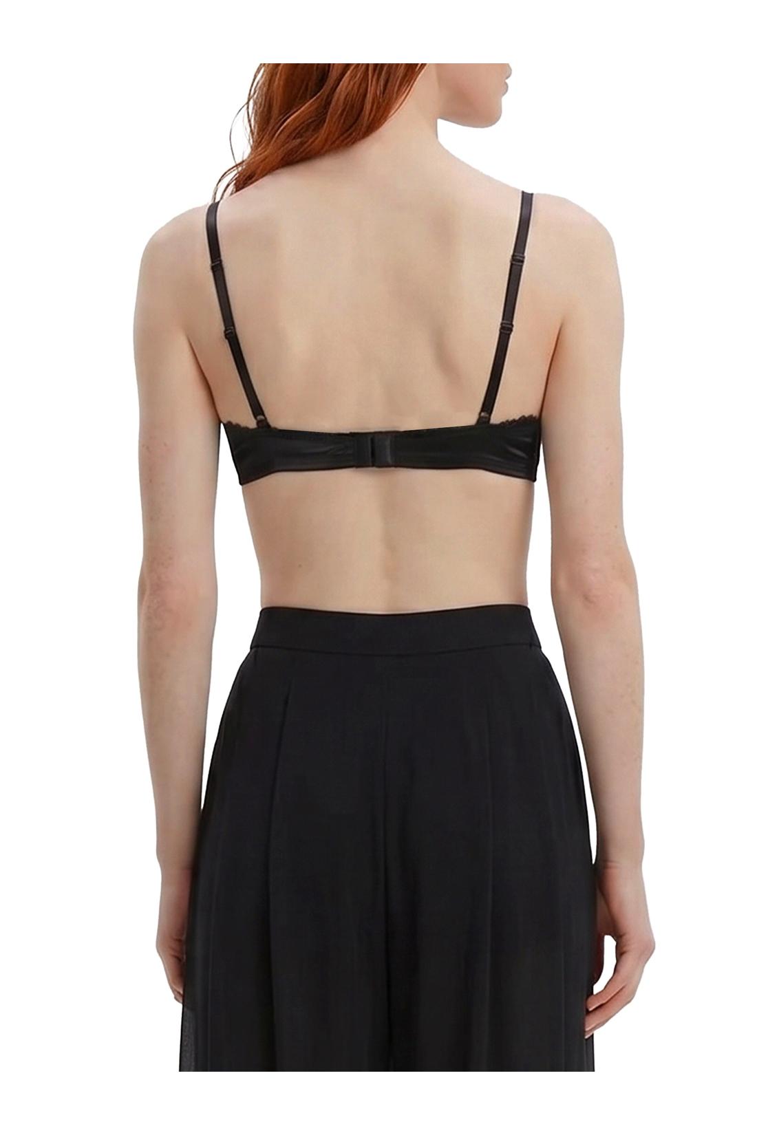 Dolce & Gabbana-OUTLET-SALE-Balconette bra in satin and lace-ARCHIVIST