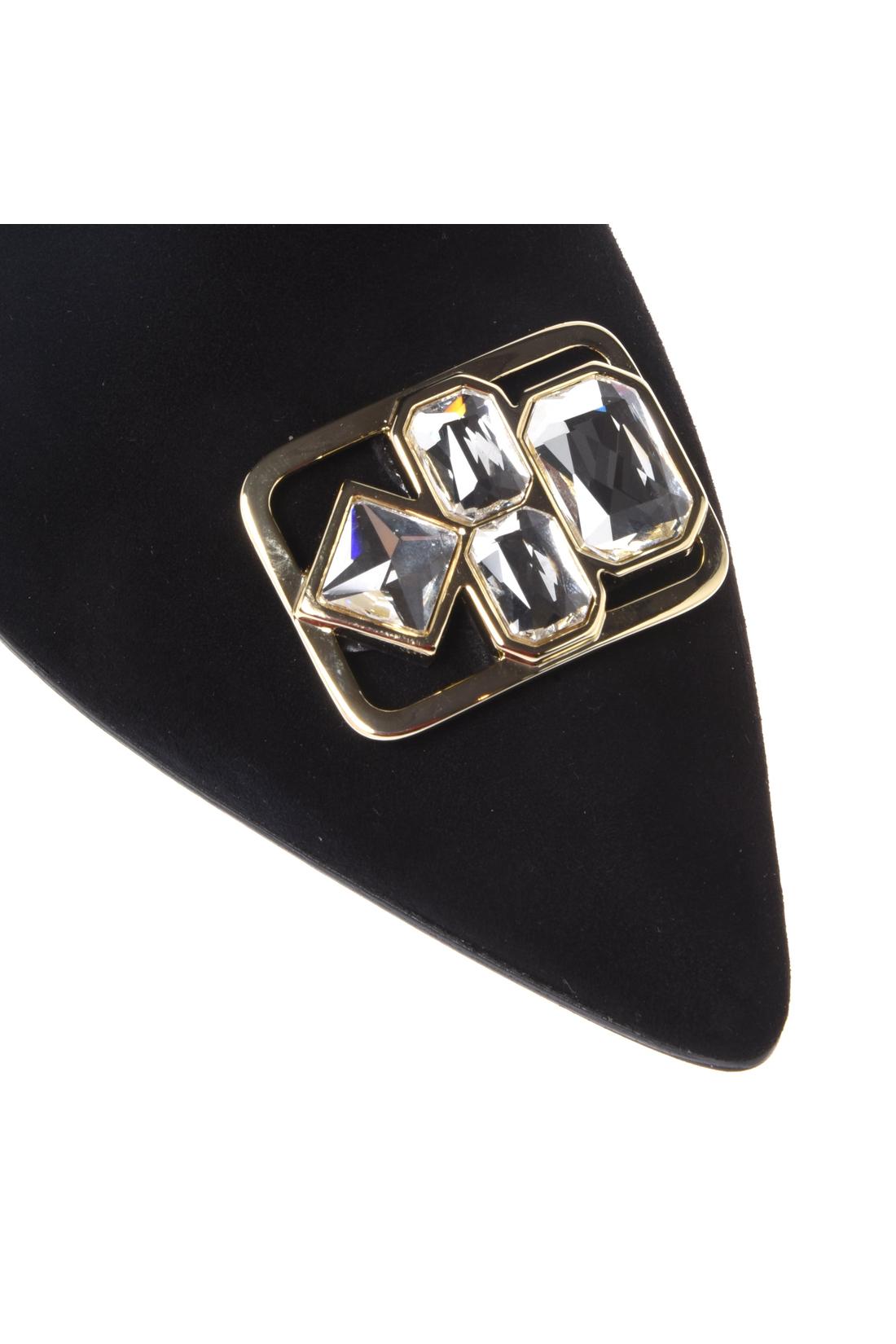 Black suede ankle boots-Baldinini-Sale