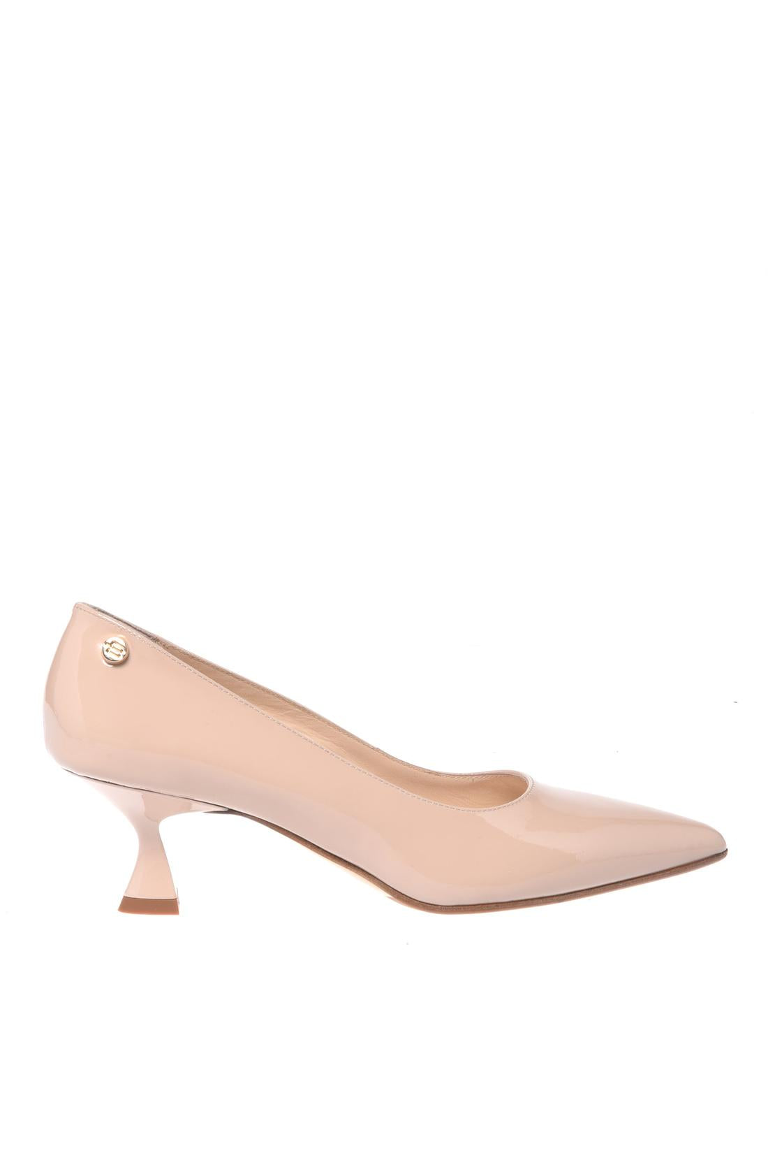 Nude patent leather court shoes-Baldinini-Sale