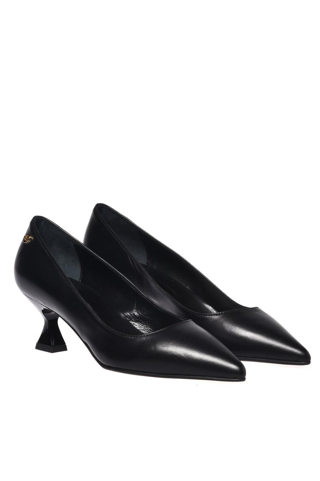 Pumps in black nappa leather-Baldinini-Sale