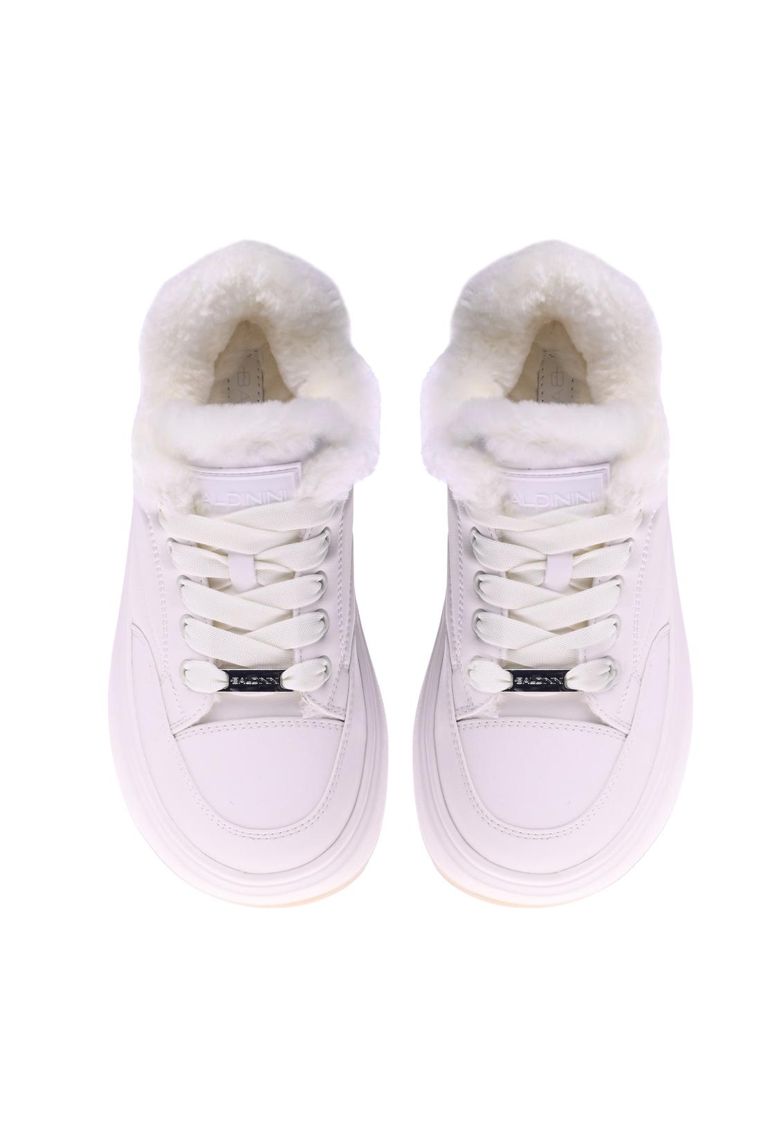 White leather trainers-Baldinini-Sale