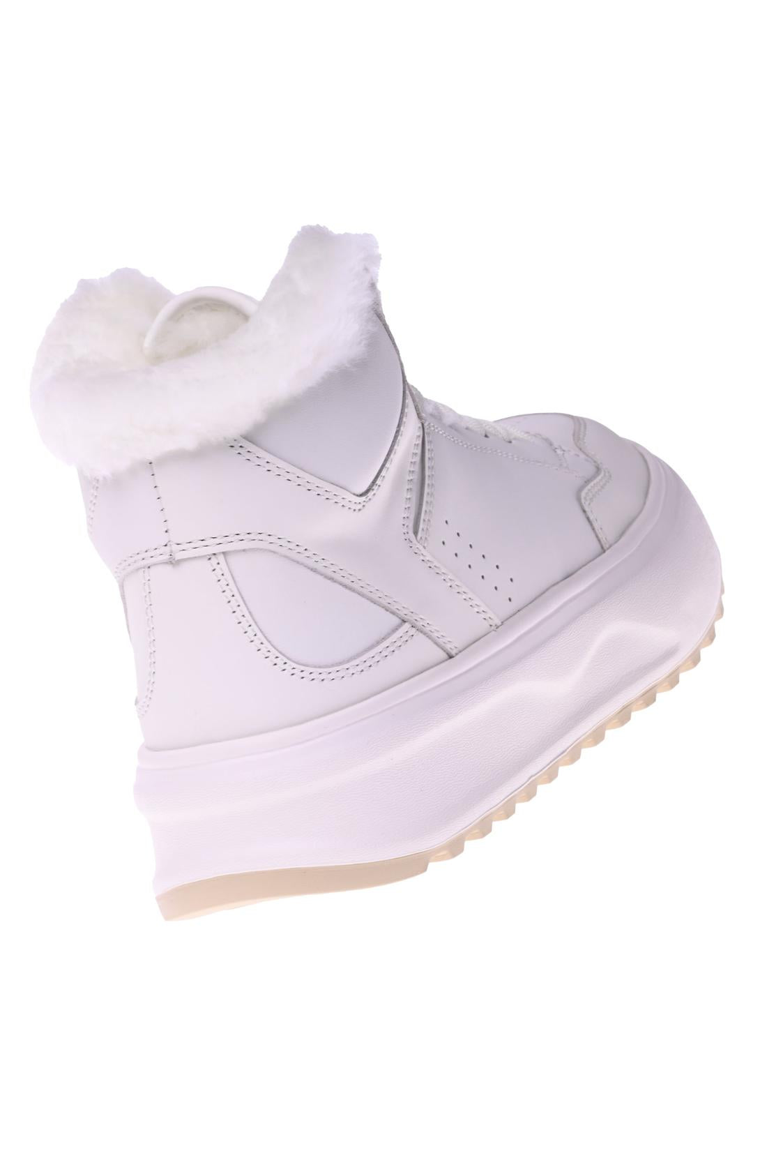 White leather trainers-Baldinini-Sale