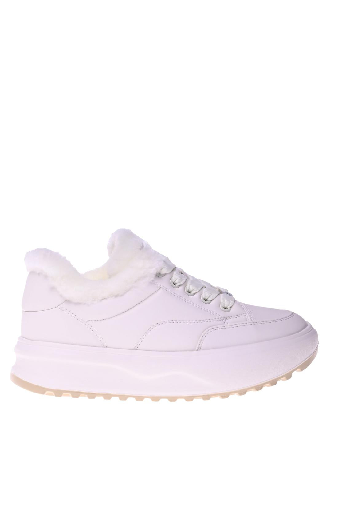 White leather trainers-Baldinini-Sale