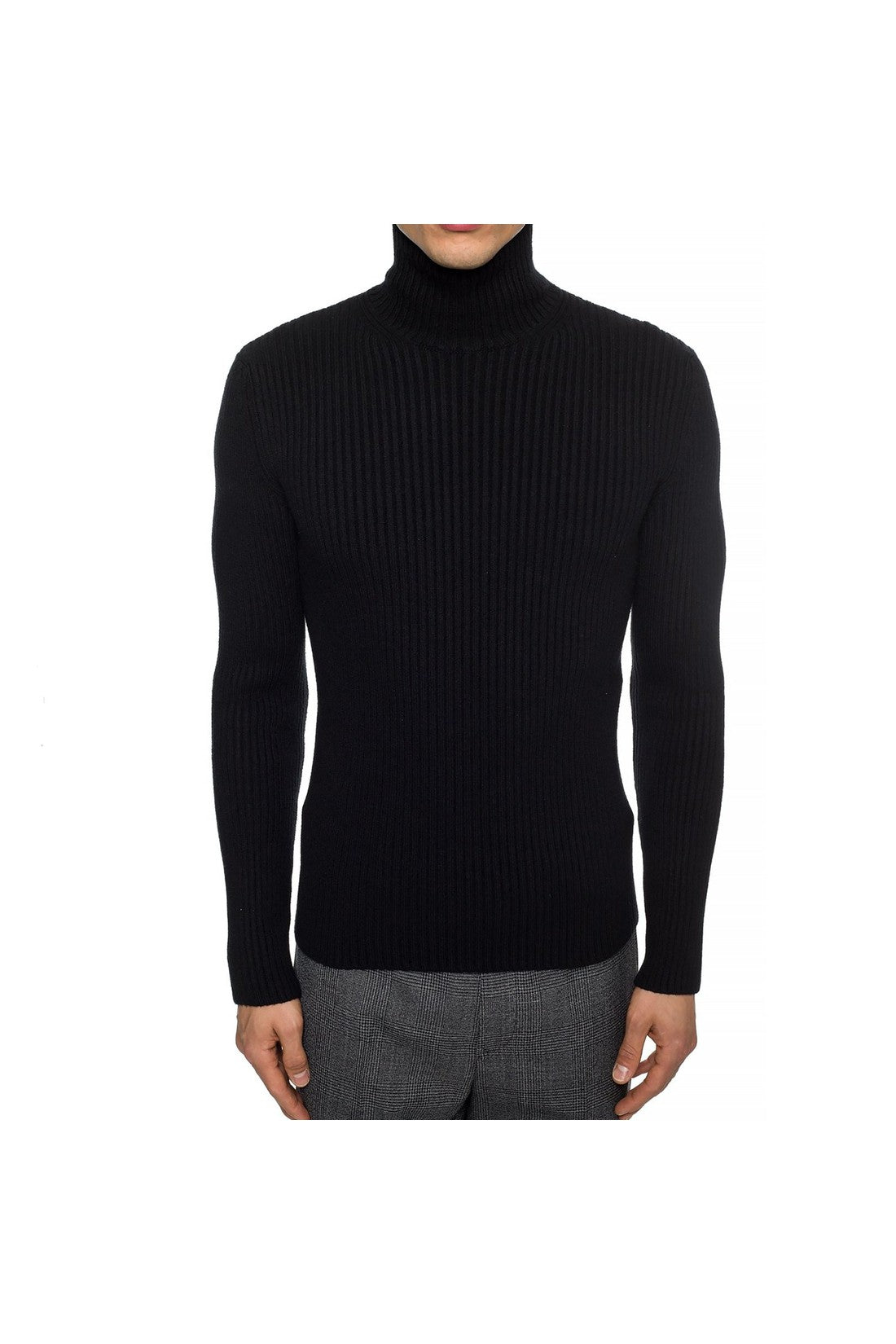 BALENCIAGA-OUTLET-SALE-Balenciaga Cashmere Blend Rib Knit Turtleneck-ARCHIVIST