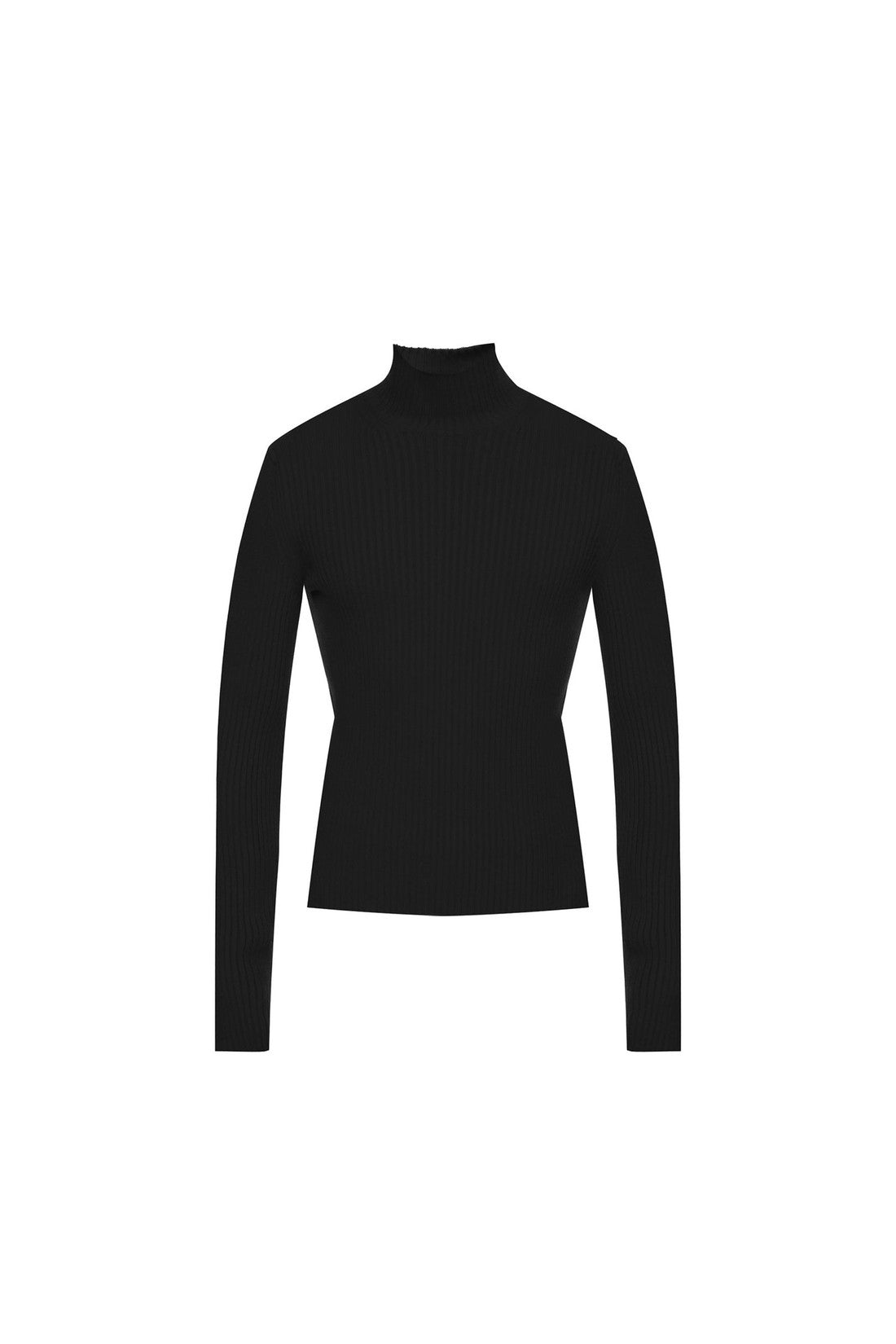 BALENCIAGA-OUTLET-SALE-Balenciaga Cashmere Blend Rib Knit Turtleneck-ARCHIVIST