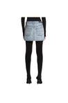 BALENCIAGA-OUTLET-SALE-Balenciaga Logo Print Denim Skirt-ARCHIVIST