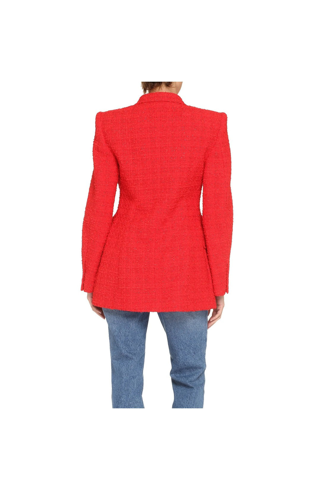 BALENCIAGA-OUTLET-SALE-Balenciaga Tweed Blazer Jacket-ARCHIVIST