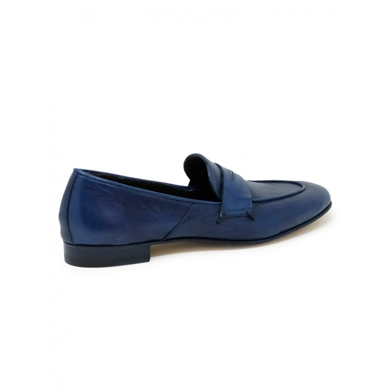 Mara Bini-OUTLET-SALE-Ballerinas BLAU-ARCHIVIST