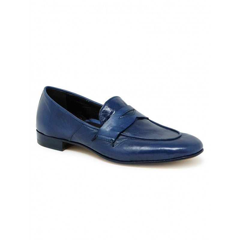 Mara Bini-OUTLET-SALE-Ballerinas BLAU-ARCHIVIST