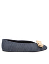 Salvatore Ferragamo-OUTLET-SALE-Ballerinas BLAU-ARCHIVIST