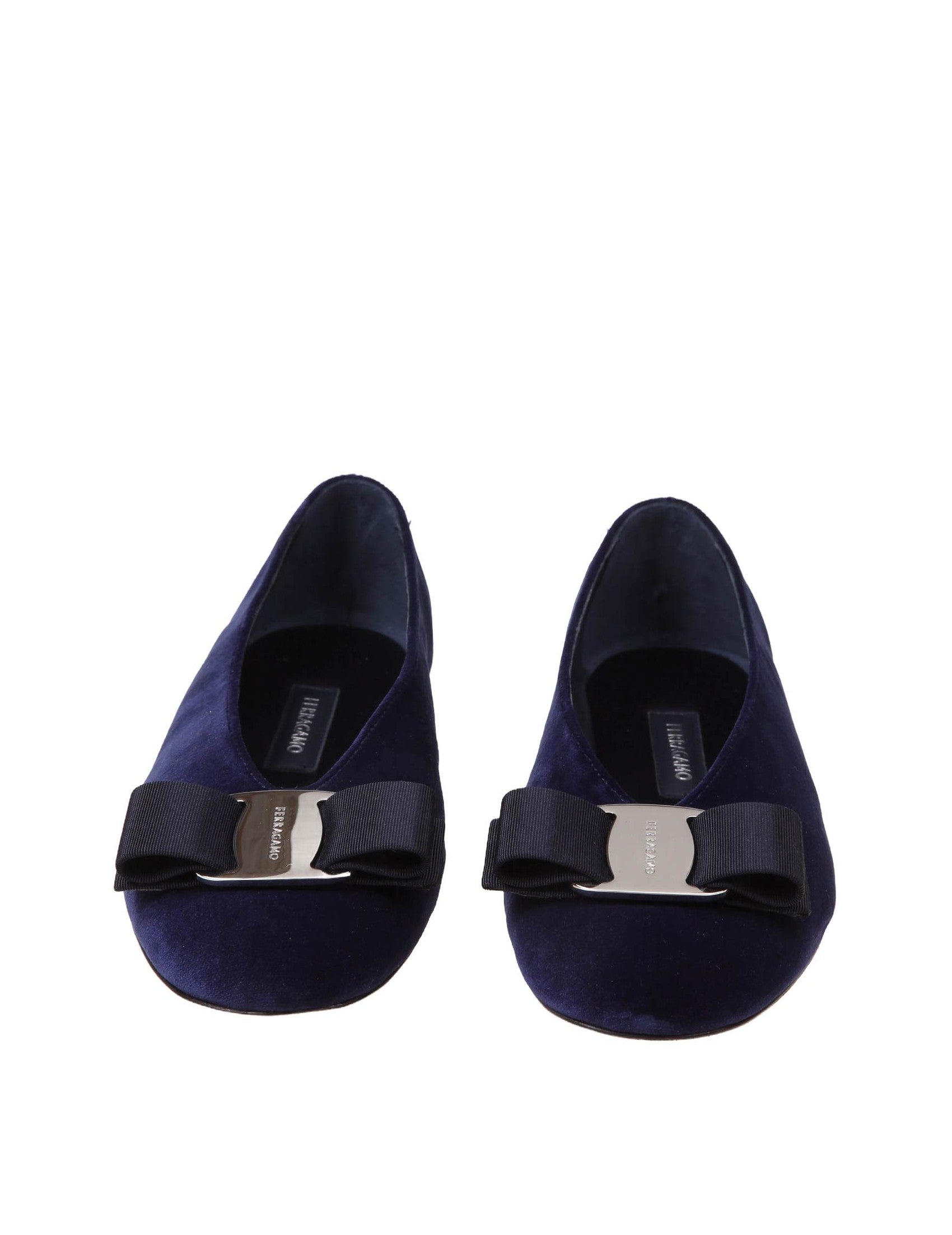 Salvatore Ferragamo-OUTLET-SALE-Ballerinas BLAU-ARCHIVIST