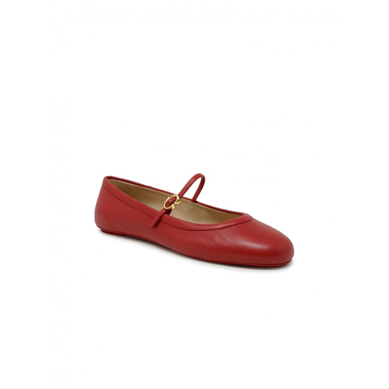 GIANVITO ROSSI-OUTLET-SALE-Ballerinas ROT-ARCHIVIST