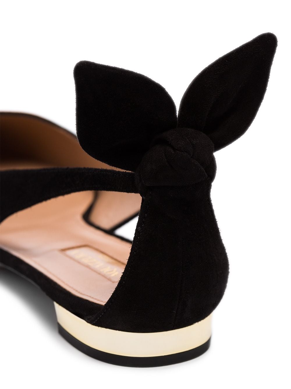 Aquazzura-OUTLET-SALE-Ballerinas SCHWARZ-ARCHIVIST