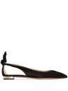 Aquazzura-OUTLET-SALE-Ballerinas SCHWARZ-ARCHIVIST