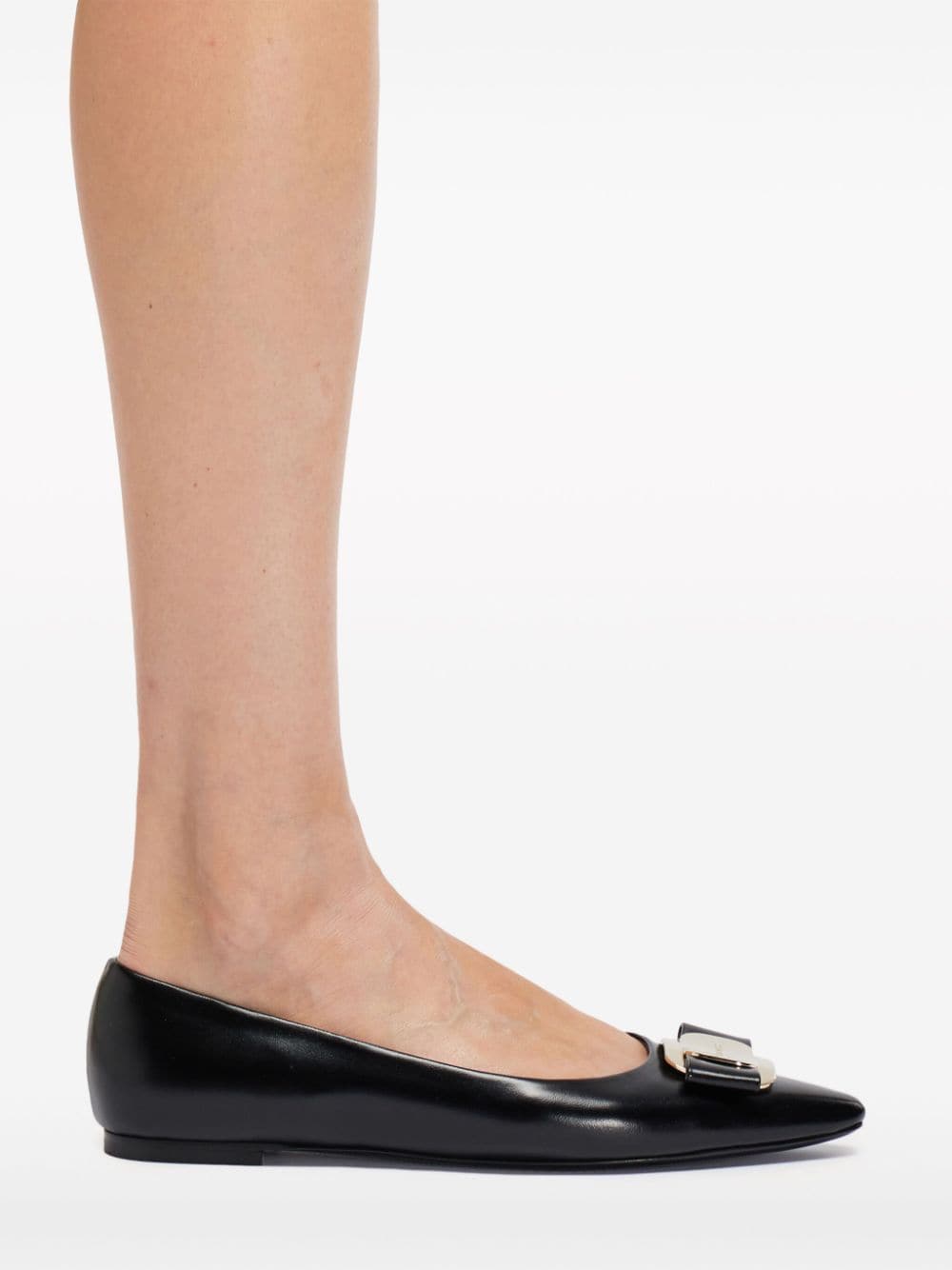 Ferragamo-OUTLET-SALE-Ballerinas SCHWARZ-ARCHIVIST