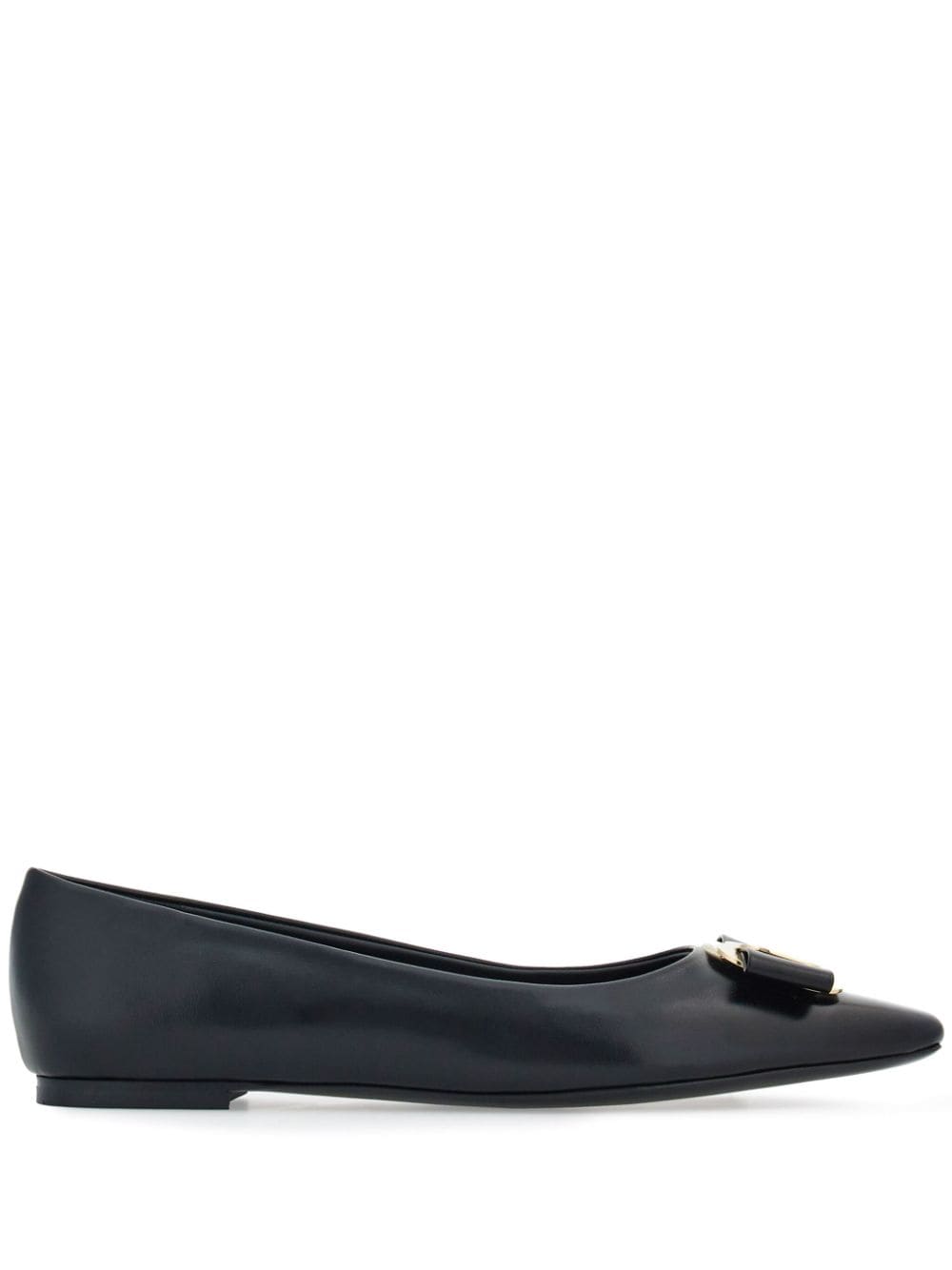 Ferragamo-OUTLET-SALE-Ballerinas SCHWARZ-ARCHIVIST