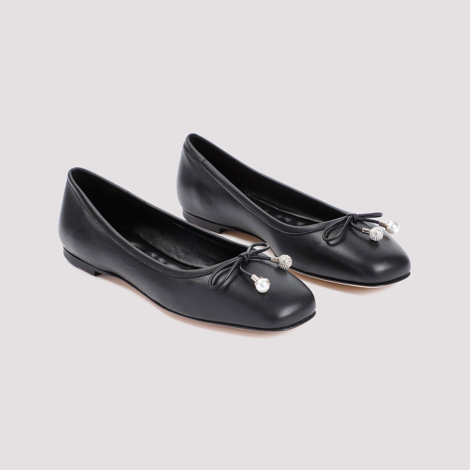 JIMMY CHOO-OUTLET-SALE-Ballerinas SCHWARZ-ARCHIVIST