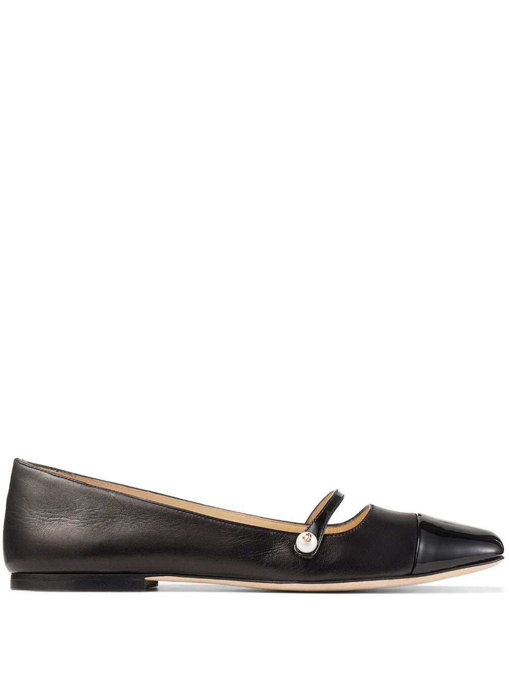 Jimmy Choo-OUTLET-SALE-Ballerinas SCHWARZ-ARCHIVIST