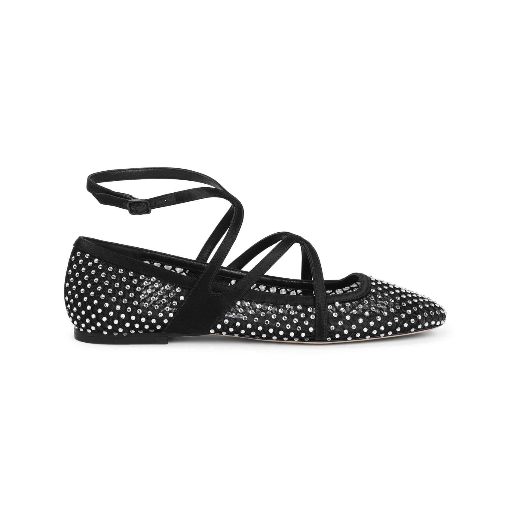 Jimmy Choo-OUTLET-SALE-Ballerinas SCHWARZ-ARCHIVIST
