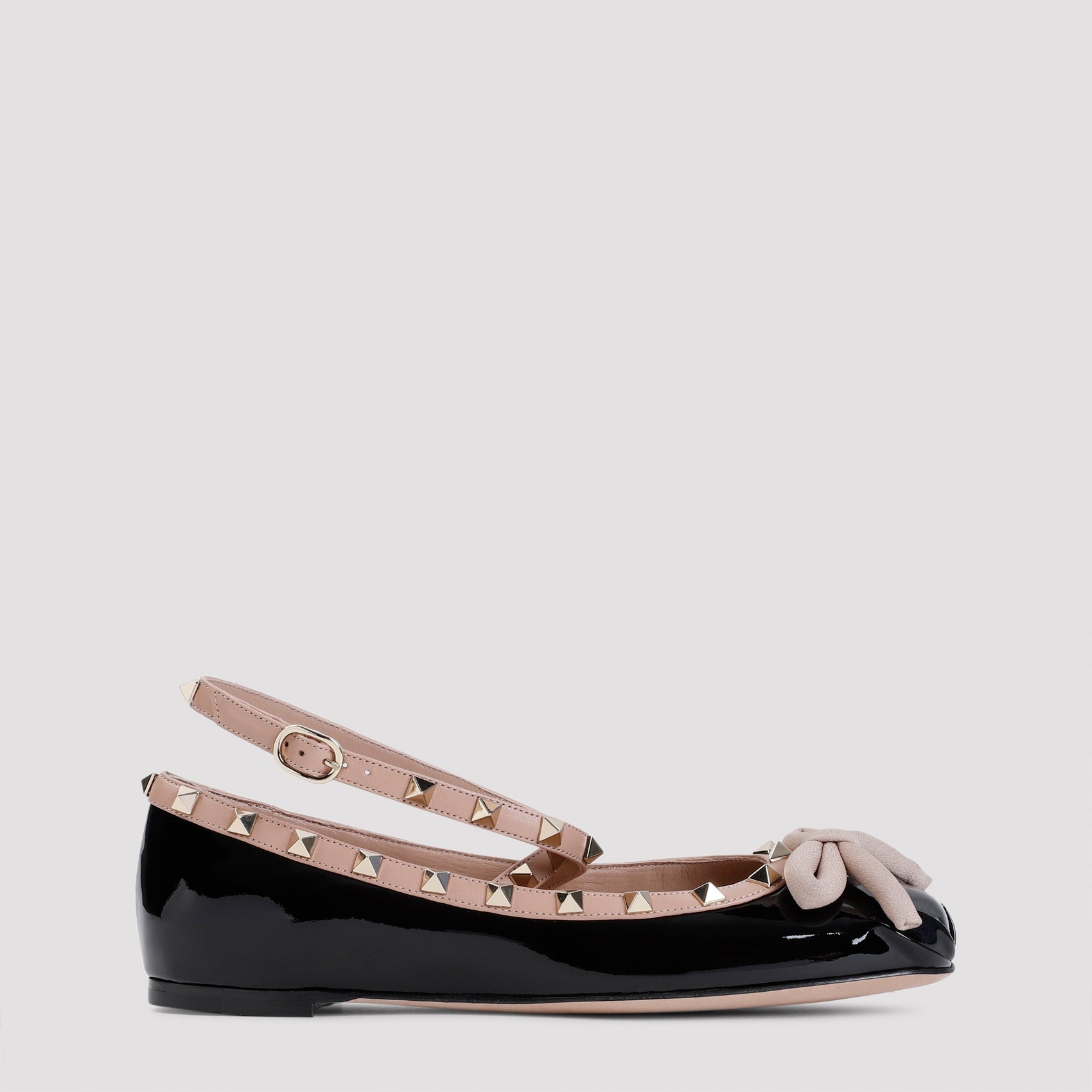 VALENTINO GARAVANI-OUTLET-SALE-Ballerinas SCHWARZ-ARCHIVIST