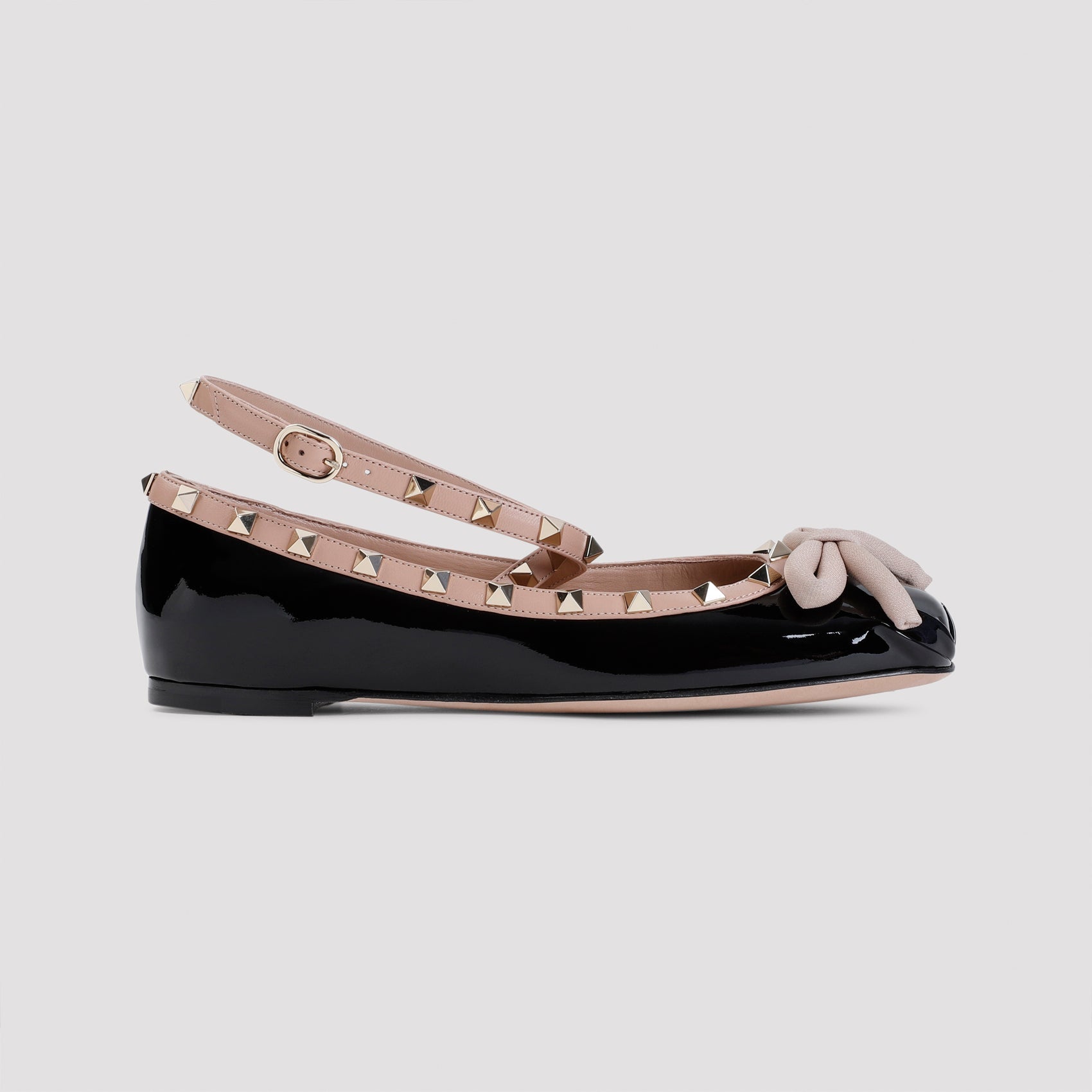 VALENTINO GARAVANI-OUTLET-SALE-Ballerinas SCHWARZ-ARCHIVIST