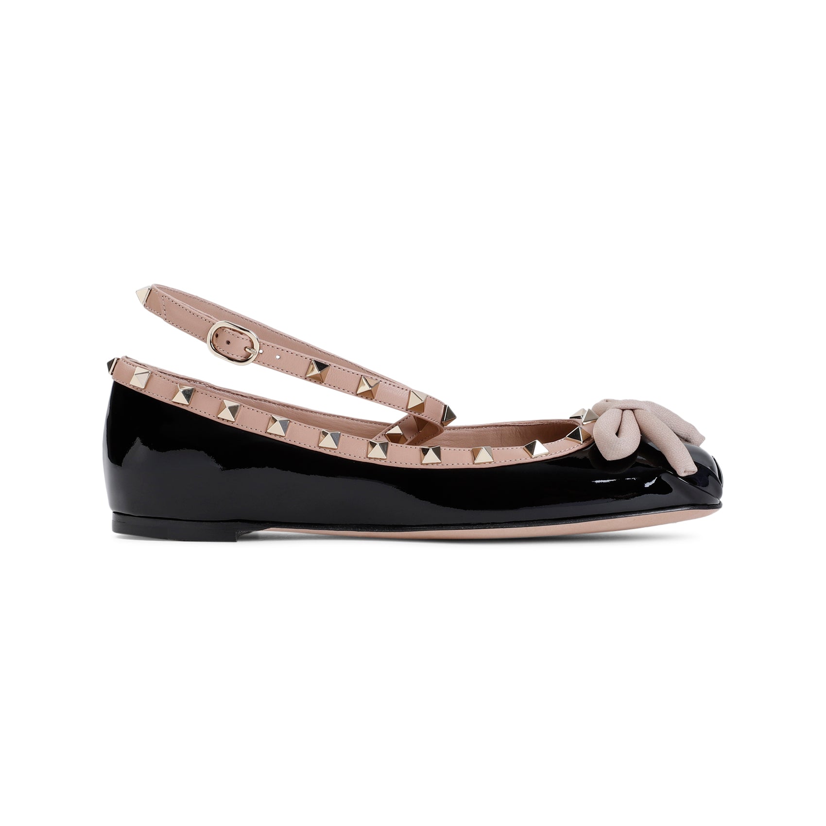 VALENTINO GARAVANI-OUTLET-SALE-Ballerinas SCHWARZ-ARCHIVIST