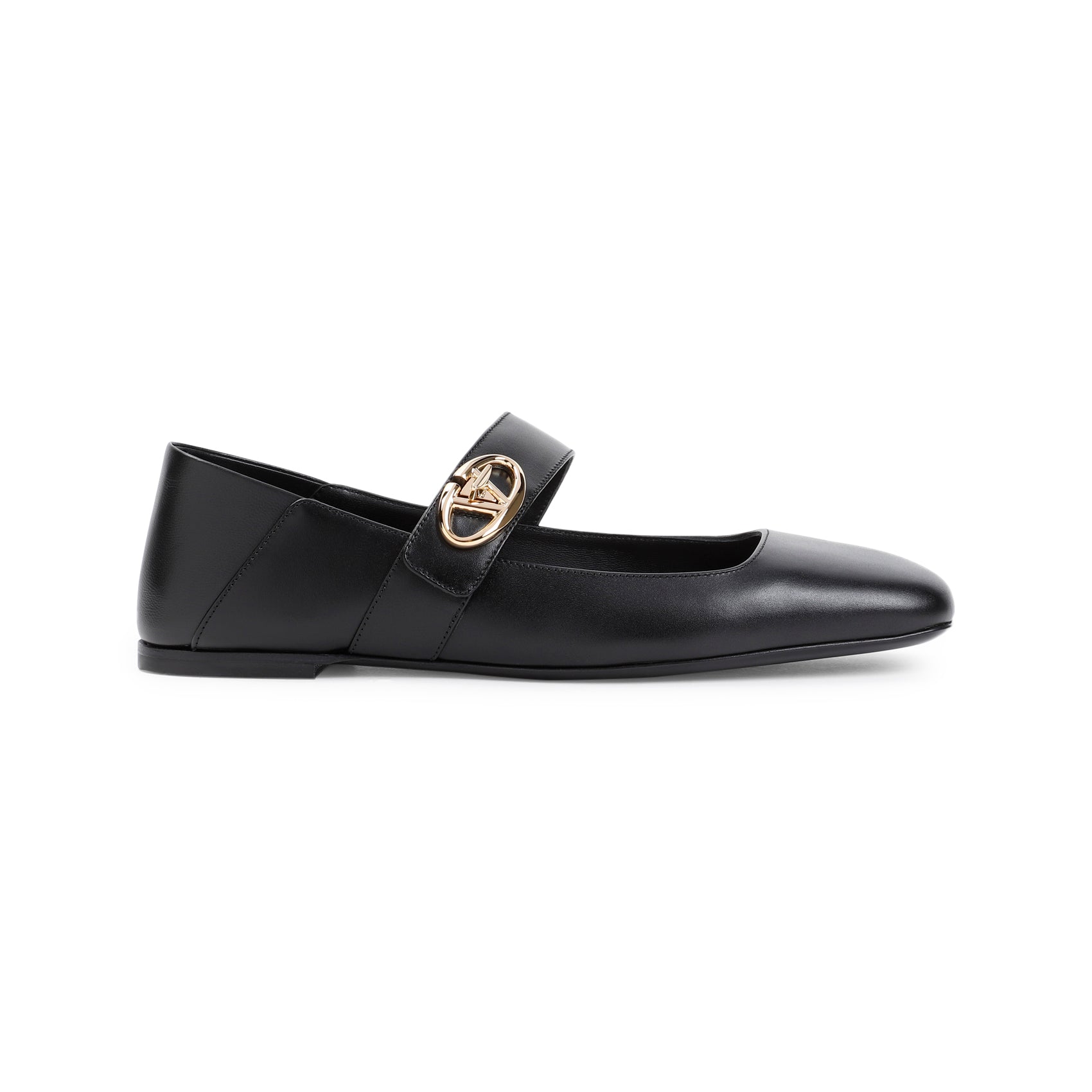 VALENTINO GARAVANI-OUTLET-SALE-Ballerinas SCHWARZ-ARCHIVIST