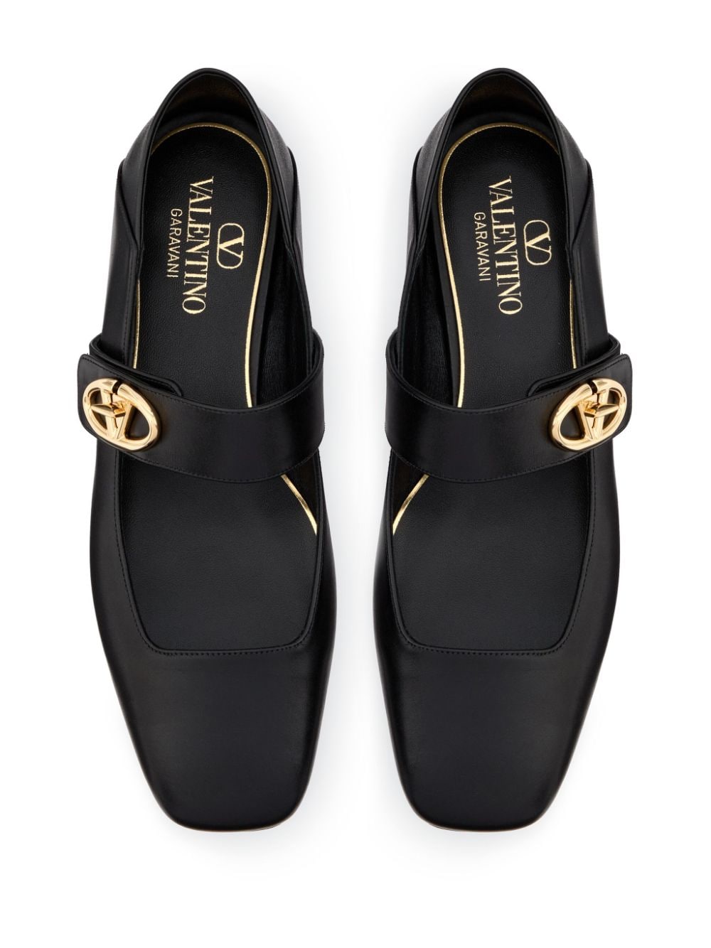 Valentino Garavani-OUTLET-SALE-Ballerinas SCHWARZ-ARCHIVIST