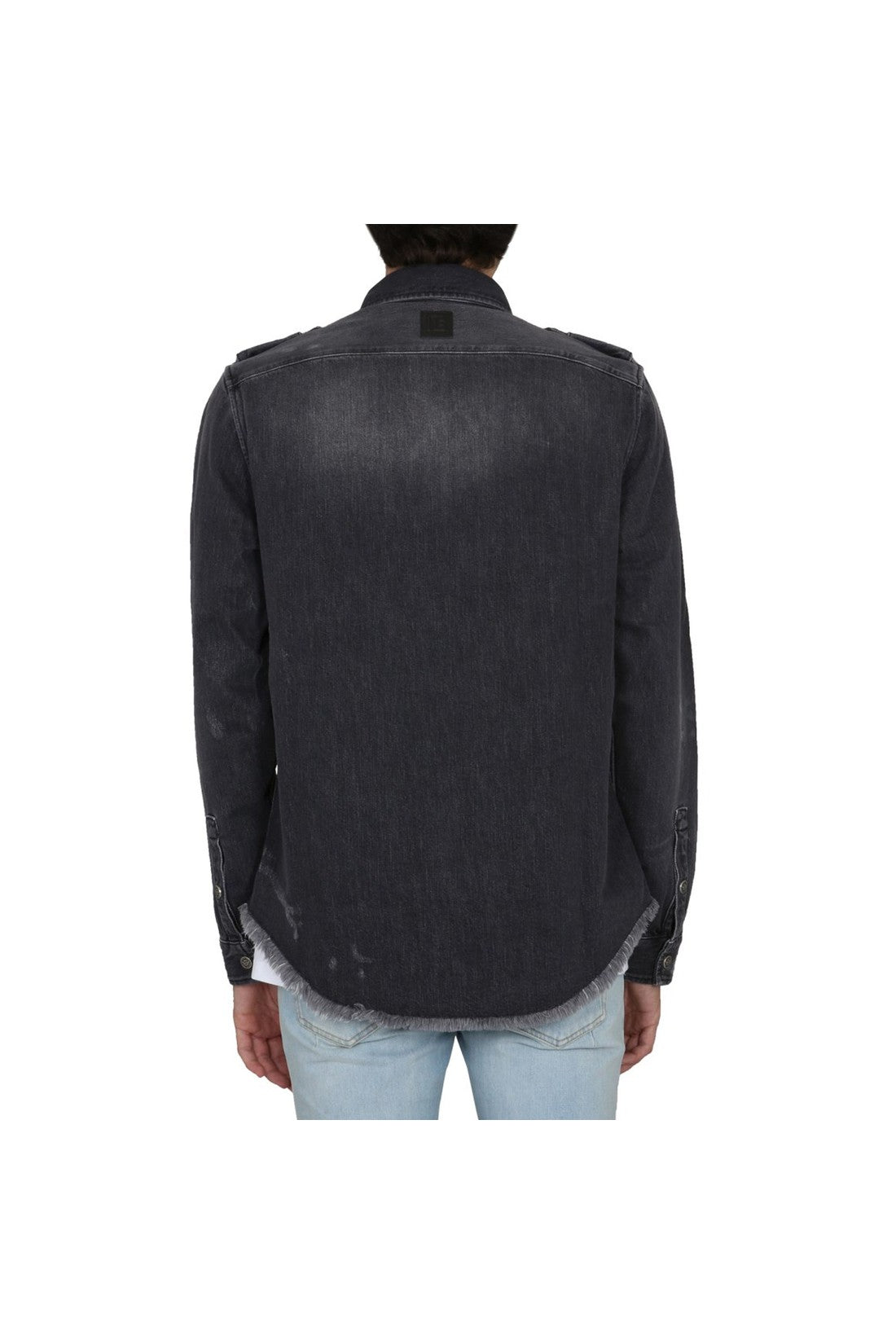 Balmain-OUTLET-SALE-Balmain Cotton Denim Shirt-ARCHIVIST