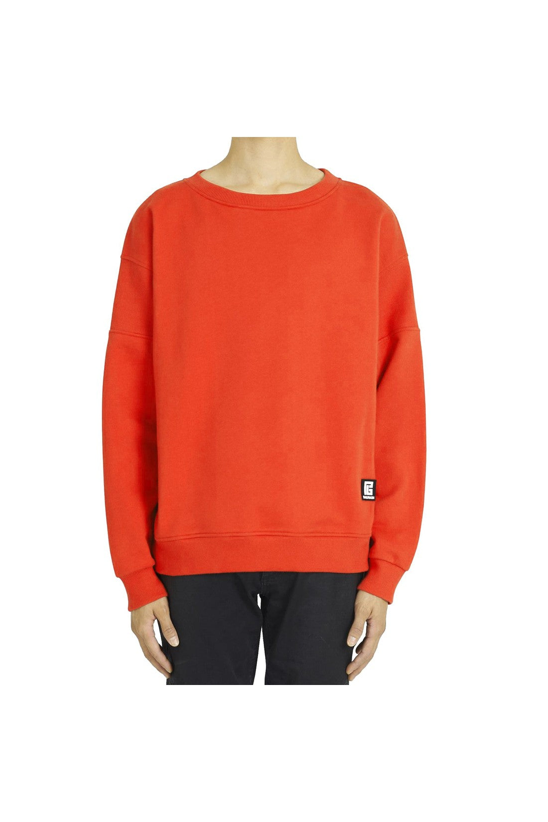 BALMAIN-OUTLET-SALE-Balmain Cotton Logo Sweatshirt-ARCHIVIST