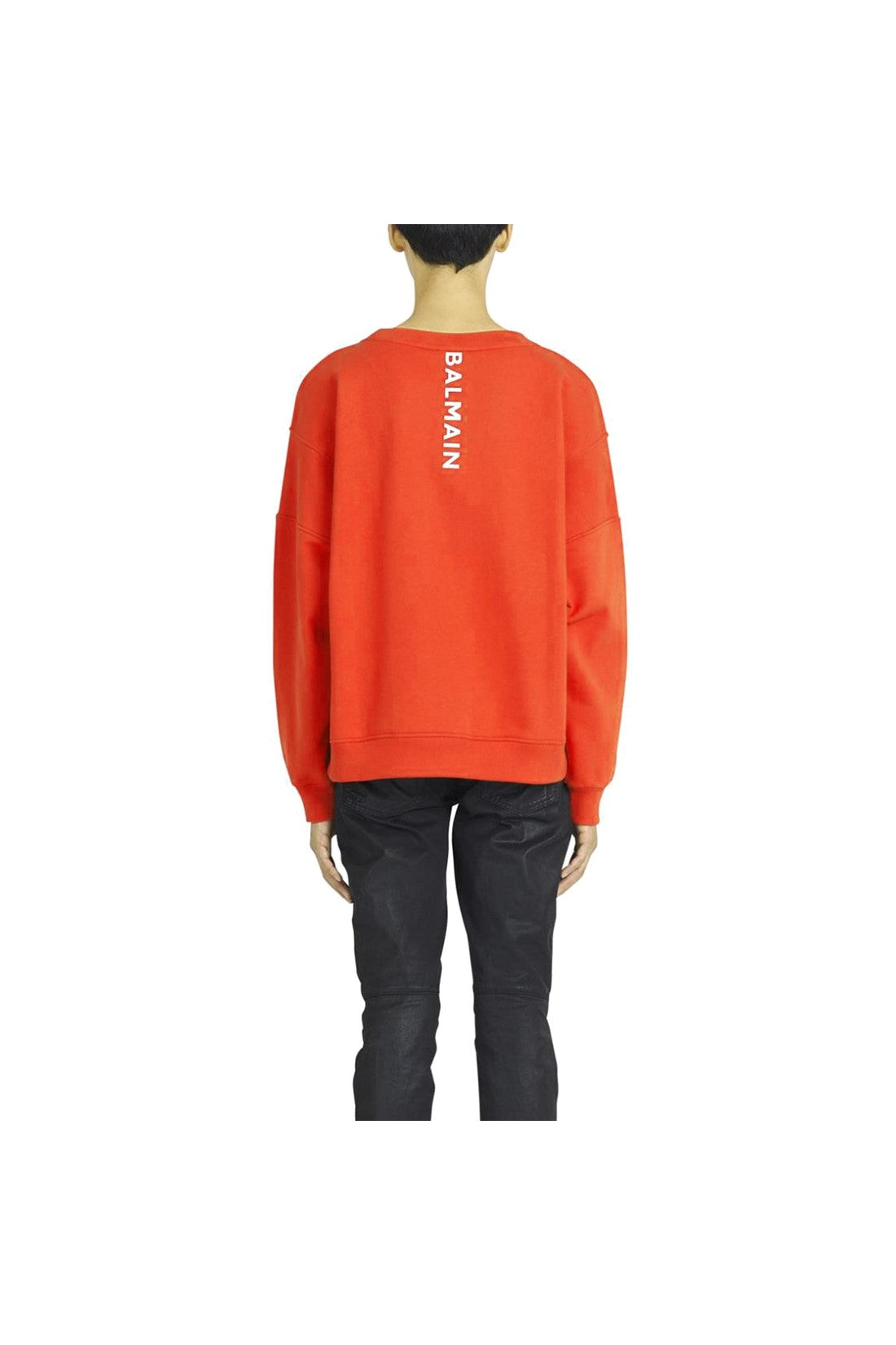 BALMAIN-OUTLET-SALE-Balmain Cotton Logo Sweatshirt-ARCHIVIST