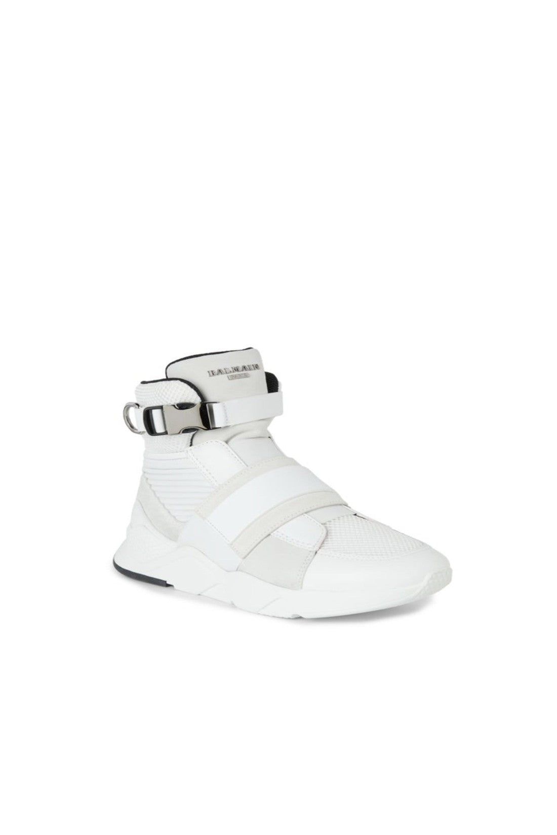 BALMAIN-OUTLET-SALE-Balmain Exton Mixed-Media High-Top Sneakers-ARCHIVIST