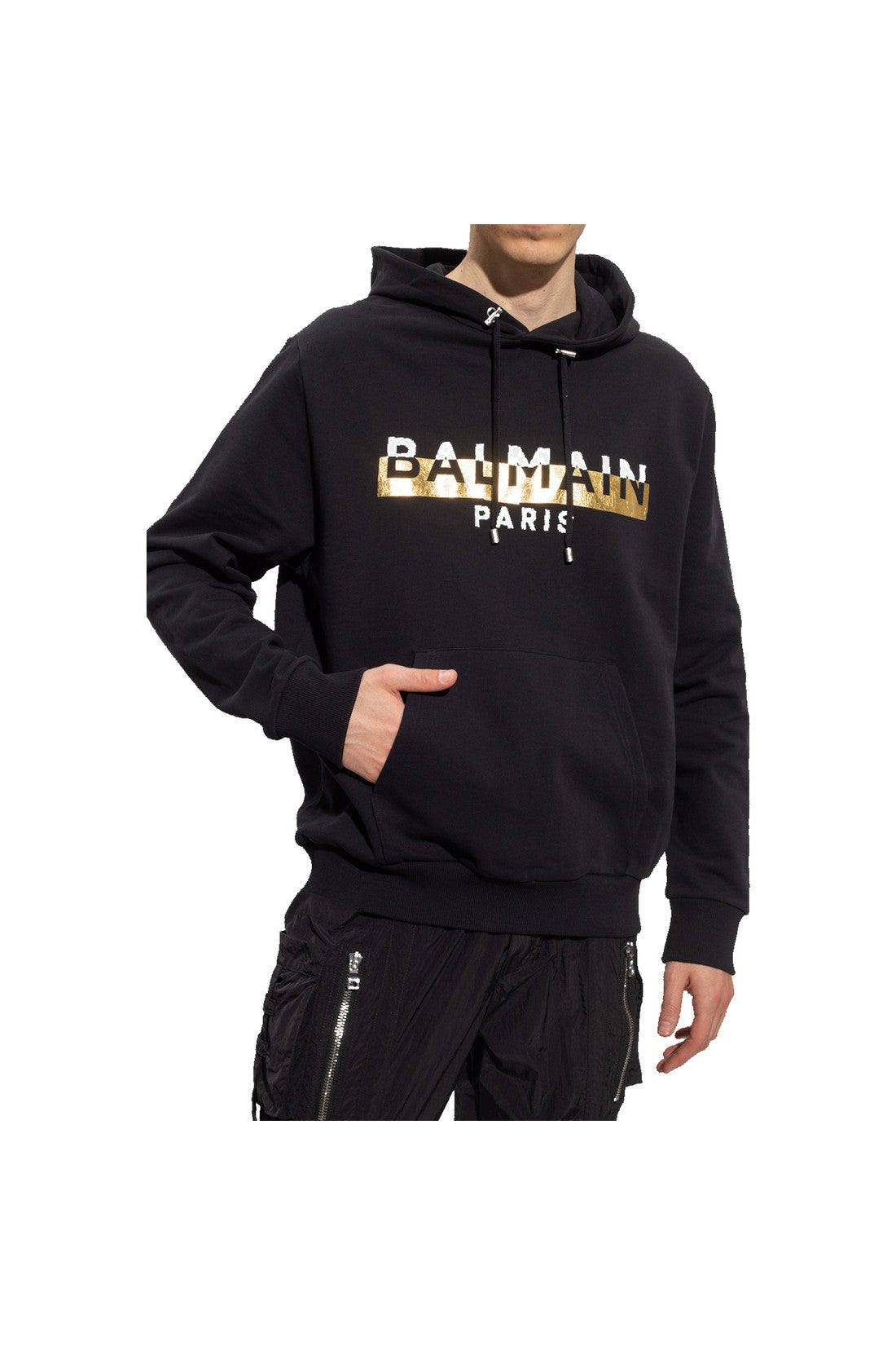 Balmain-OUTLET-SALE-Balmain Logo Hooded Sweatshirt-ARCHIVIST
