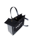 BALMAIN-OUTLET-SALE-Balmain b-army medium shopper in black and white canvas and leather-ARCHIVIST