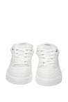 BALMAIN-OUTLET-SALE-Balmain b- court flip sneakers in white and gold leather-ARCHIVIST