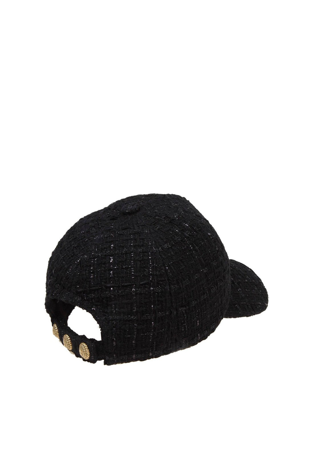 BALMAIN-OUTLET-SALE-Balmain black tweed hat-ARCHIVIST