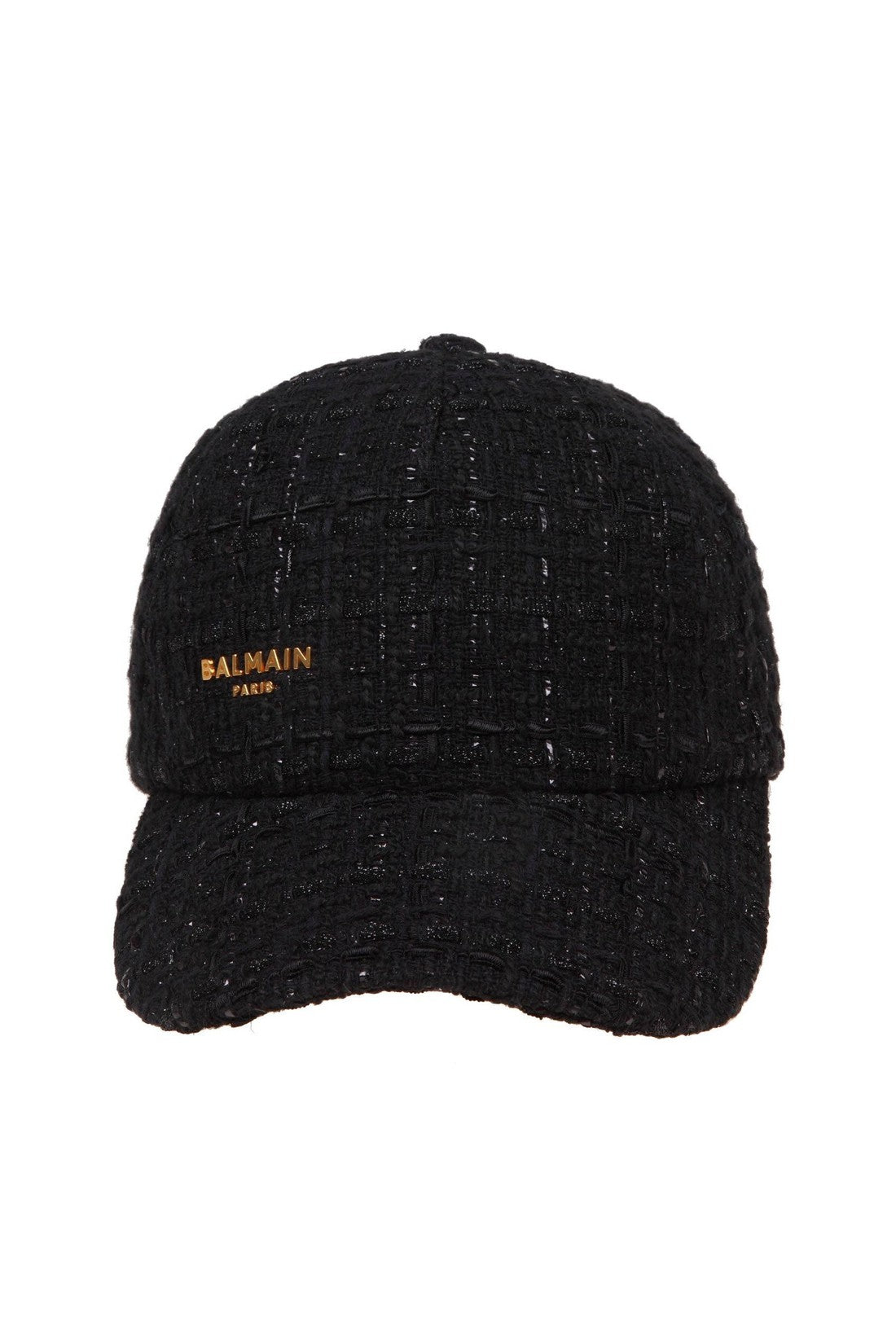 BALMAIN-OUTLET-SALE-Balmain black tweed hat-ARCHIVIST