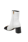 BALMAIN-OUTLET-SALE-Balmain edna ankle boot in black and white leather-ARCHIVIST