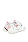 BALMAIN-OUTLET-SALE-Balmain unicorn wave sneakers in white and pink neoprene-ARCHIVIST