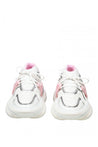 BALMAIN-OUTLET-SALE-Balmain unicorn wave sneakers in white and pink neoprene-ARCHIVIST