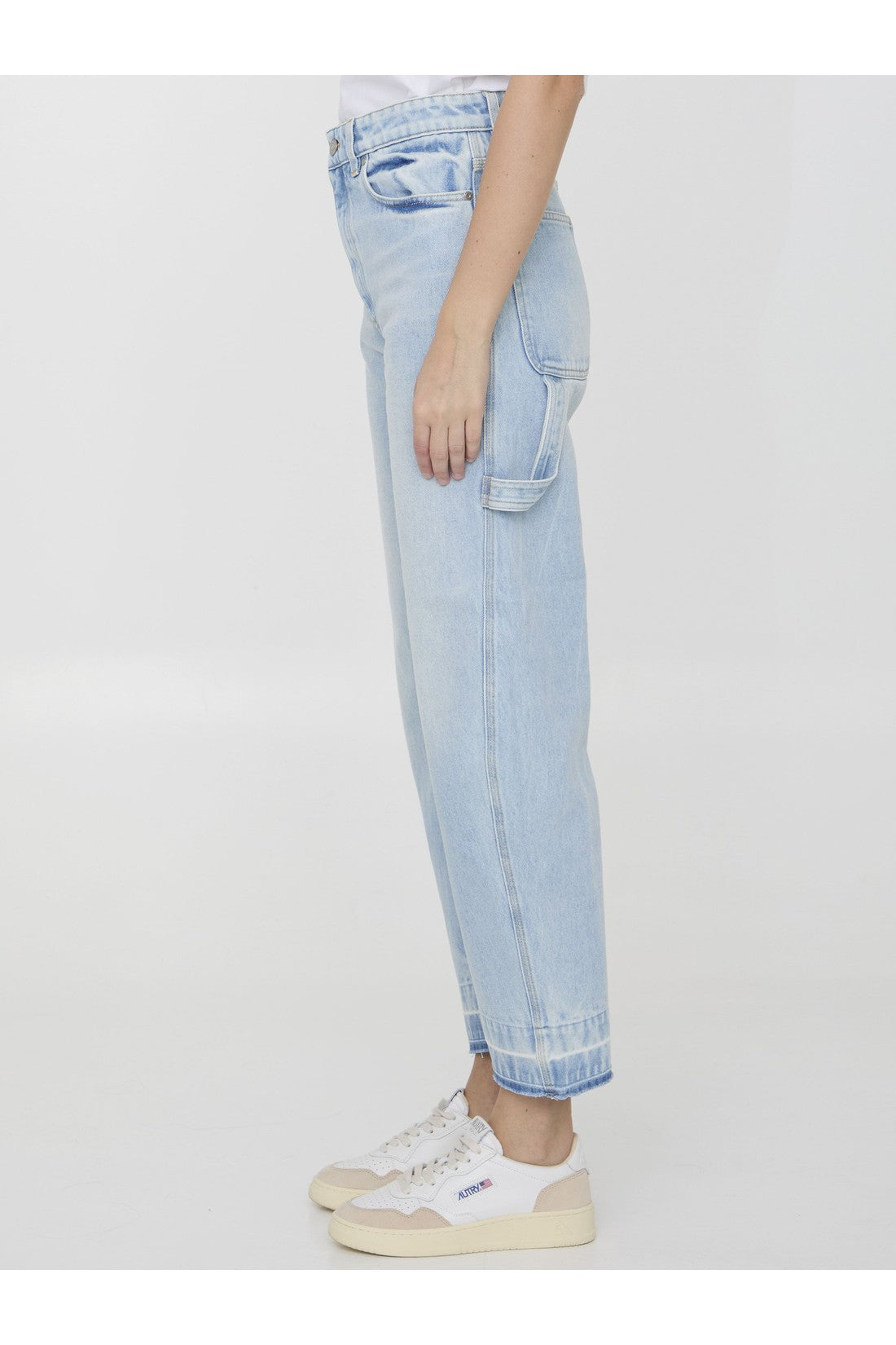 STELLA MCCARTNEY-OUTLET-SALE-Banana leg Utility jeans-ARCHIVIST