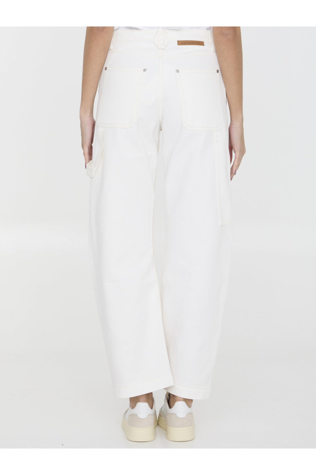 STELLA MCCARTNEY-OUTLET-SALE-Banana leg Utility jeans-ARCHIVIST