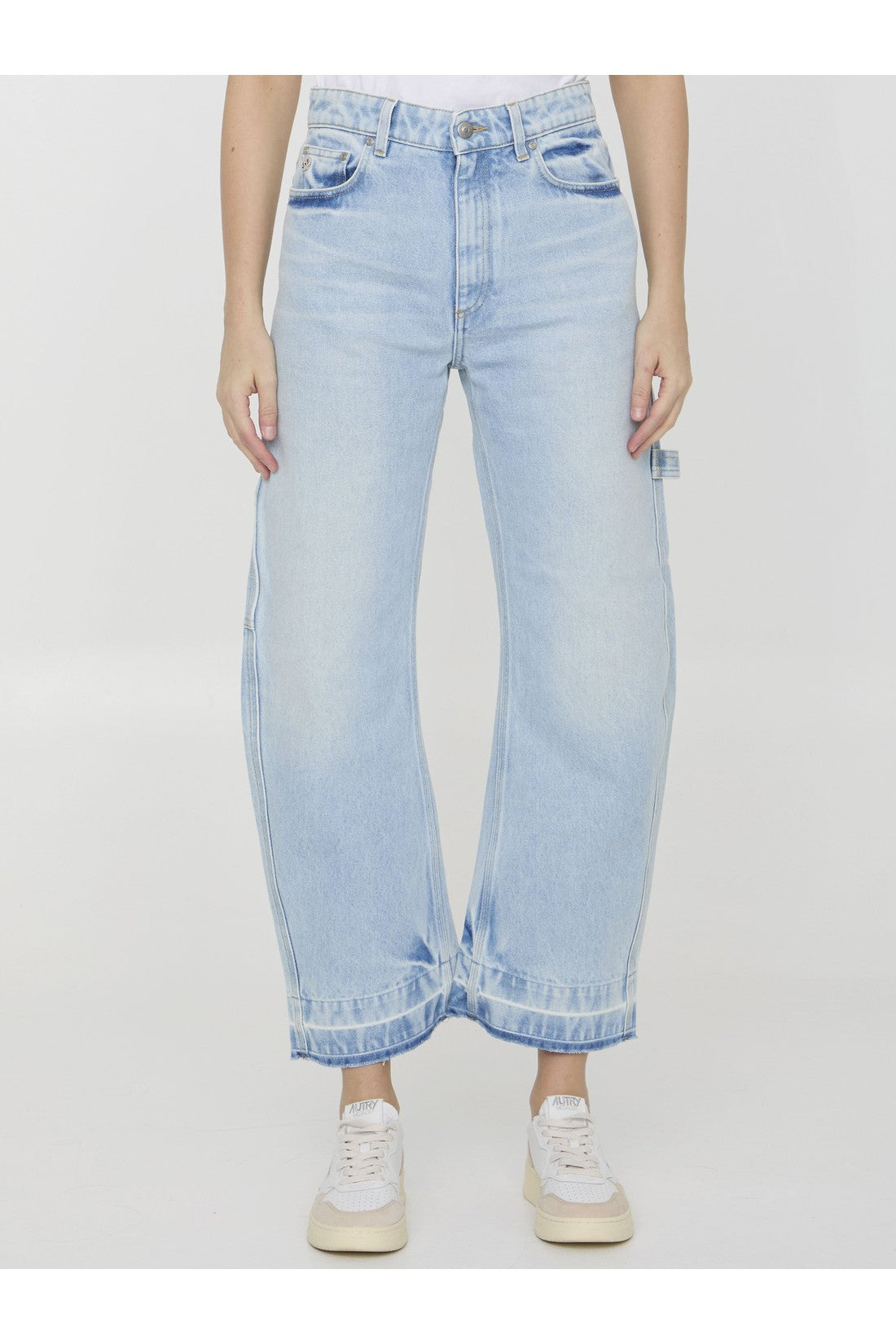 STELLA MCCARTNEY-OUTLET-SALE-Banana leg Utility jeans-ARCHIVIST