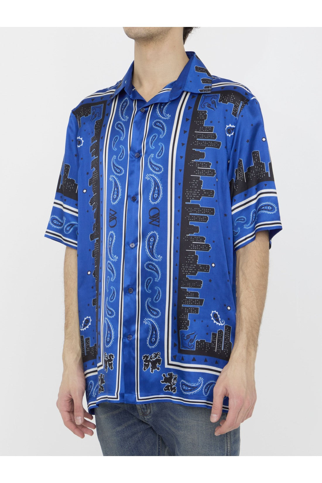 OFF WHITE-OUTLET-SALE-Bandana motif shirt-ARCHIVIST