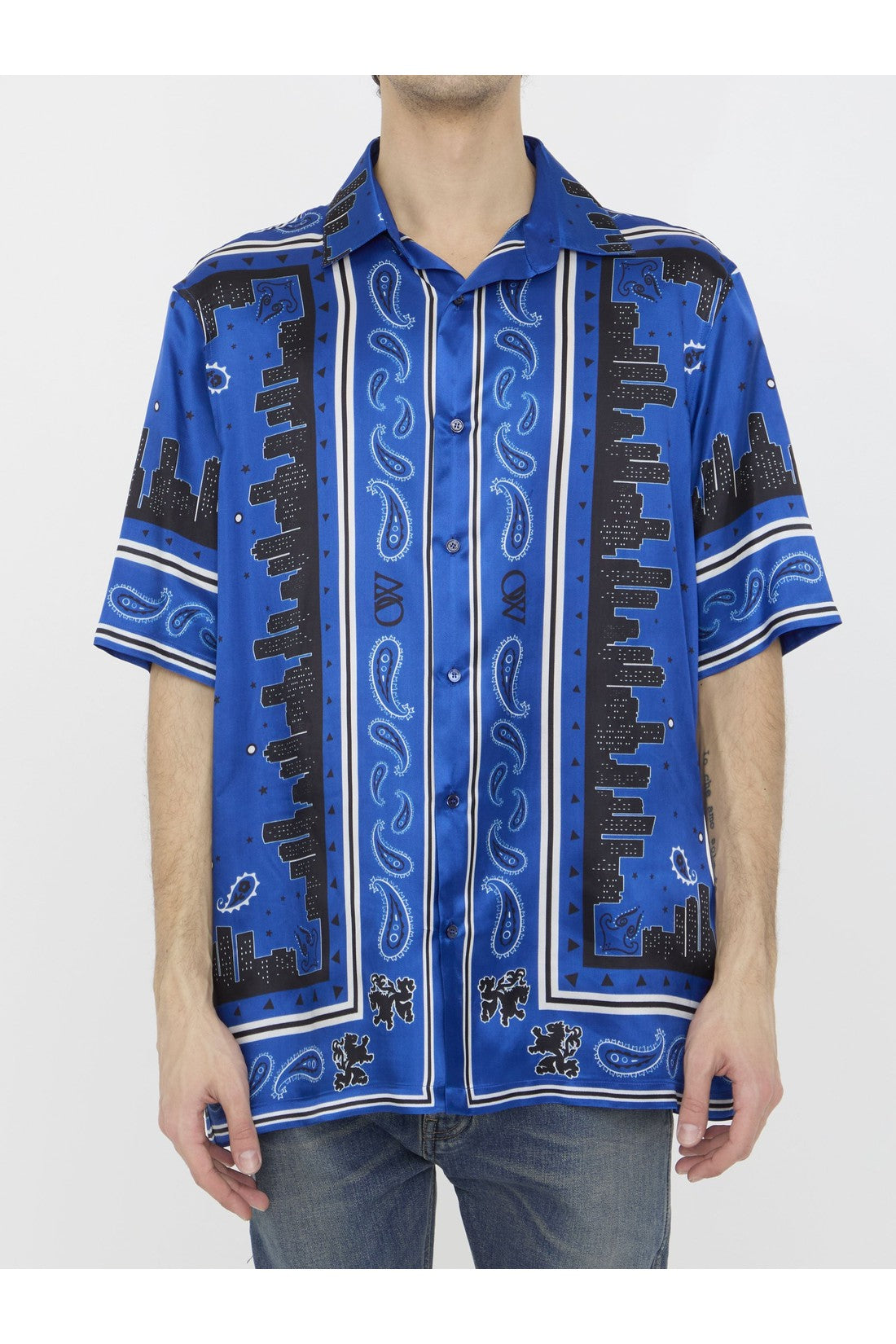 OFF WHITE-OUTLET-SALE-Bandana motif shirt-ARCHIVIST