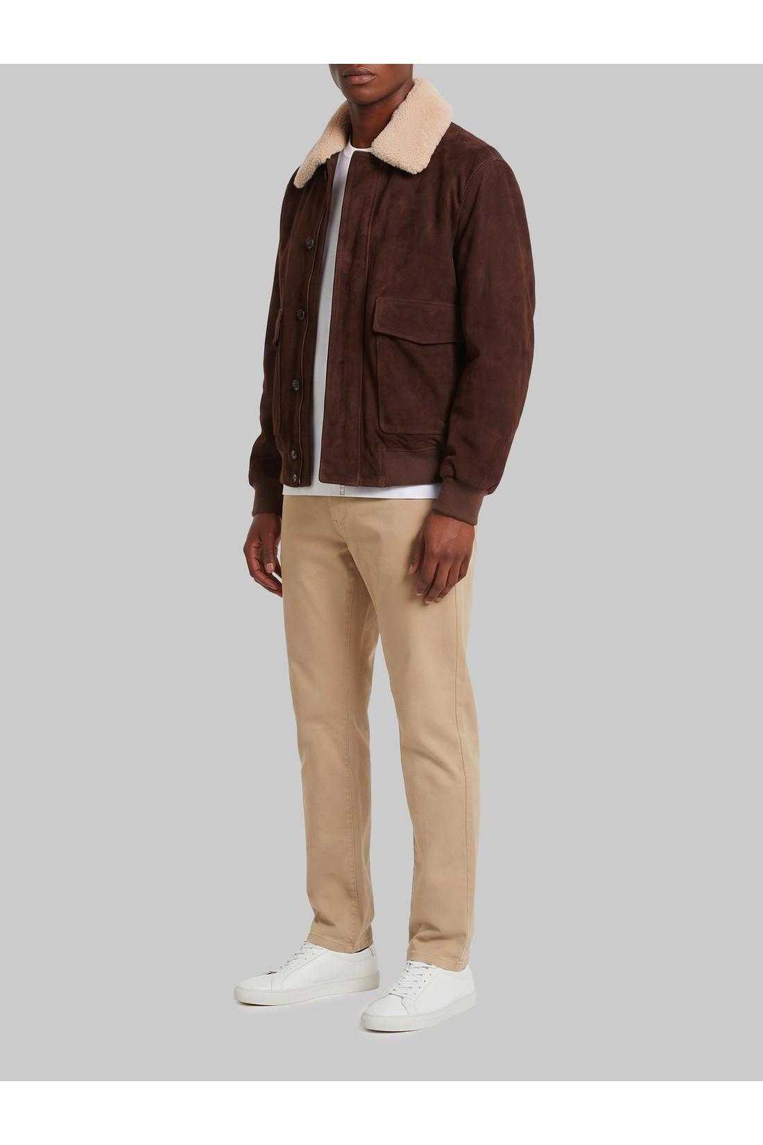 Arma-OUTLET-SALE-Bari Gritty suede bomber-ARCHIVIST