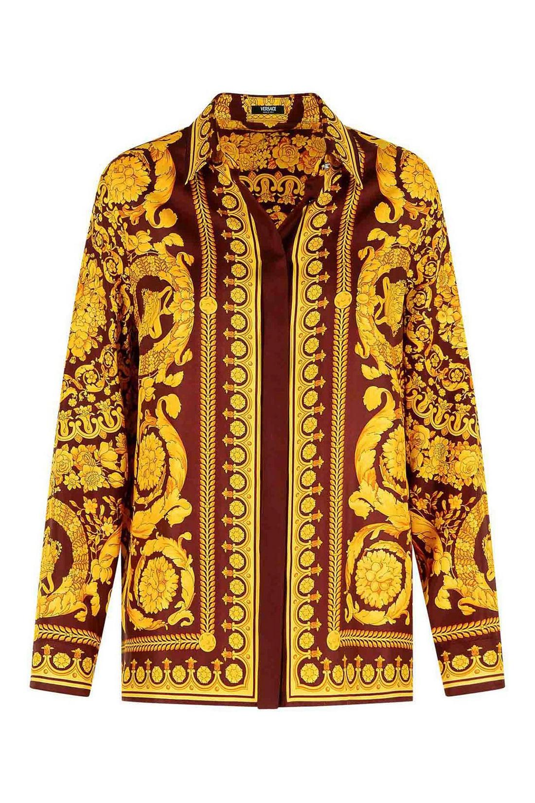 Versace-OUTLET-SALE-Baroque Heritage print shirt-ARCHIVIST