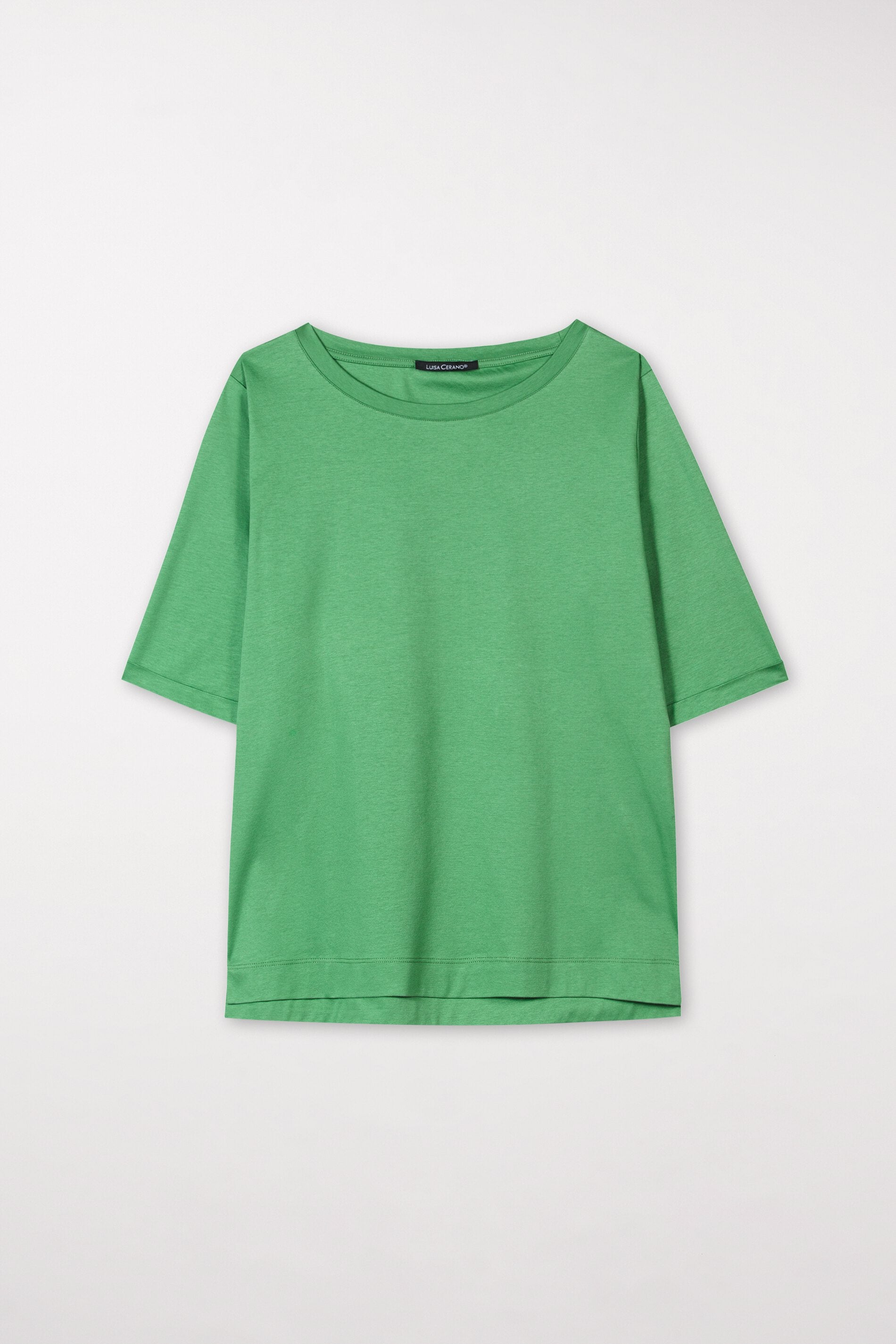 LUISA CERANO-OUTLET-SALE-Basic-Baumwoll-Shirt-34-smoky green-by-ARCHIVIST